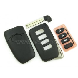 Lexus 3B +1B Red Panic Smart Remote Shells (Replace)