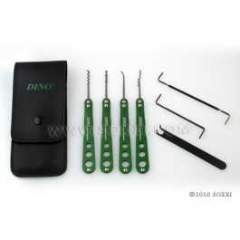 Green Stainless Steel Pick Set (7pc)