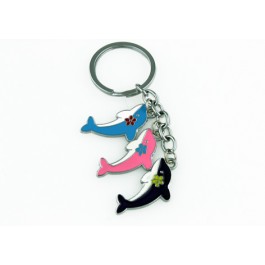 Colourful Key Chain - Dolphin Design