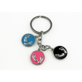 Colourful Key Chain - FootPrint Design