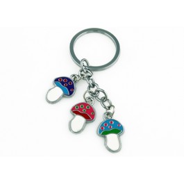 Colourful Key Chain - Mushroom Design