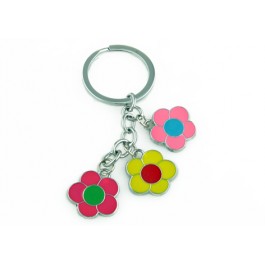 Colourful Key Chain - Big Flower Design