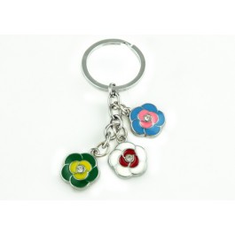 Colourful Key Chain - Small Flower Design