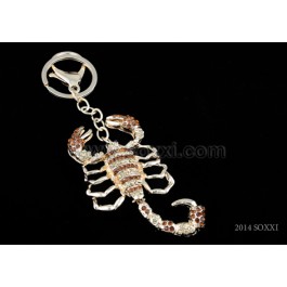 Diamond Studded Key Chain - Scorpion Design