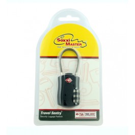 TSA527BLK (3 Digit Combination - Cable Type) Black