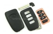 Lexus 3B +1B Red Panic Smart Remote Shells (Replace)