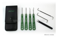 Green Stainless Steel Pick Set (7pc)