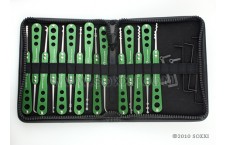 Green Stainless Steel Pick Set (21pc)