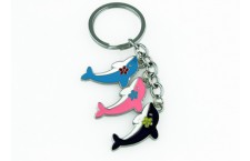 Colourful Key Chain - Dolphin Design