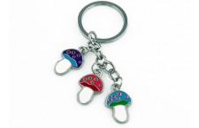 Colourful Key Chain - Mushroom Design