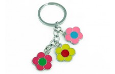 Colourful Key Chain - Big Flower Design