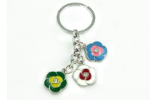 Colourful Key Chain - Small Flower Design