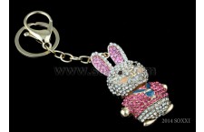 Diamond Studded Key Chain - Full - Stud Rabbit Design