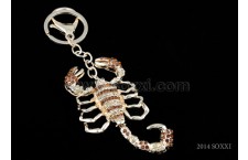 Diamond Studded Key Chain - Scorpion Design