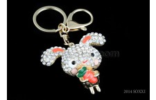 Diamond Studded Key Chain - Rabbit Design