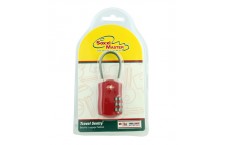 TSA527R (3 Digit Combination - Cable Type) Red