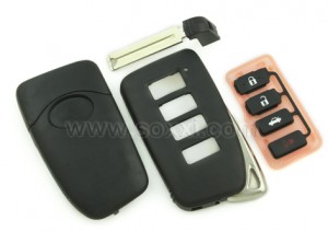 Lexus 3B +1B Red Panic Smart Remote Shells (Replace)