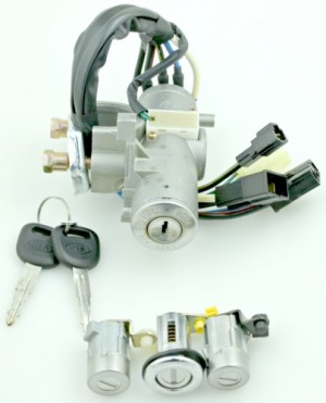 0K201-09010 GENUINE KIA SEPHIA KEY & CYLINDER-LOCK SET
