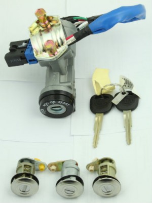 0K30A-09010E GENUINE KIA RIO KEY & CYLINDER-LOCK SET