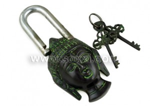 Antique Lock - Buddha