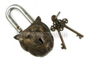 Antique Lock - Lion