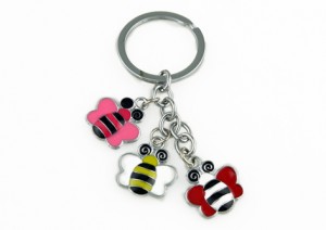 Colourful Key Chain - Bee Design