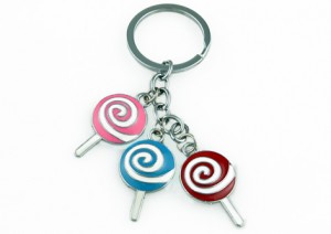 Colourful Key Chain - Lollipop Design