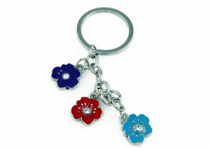 Colourful Key Chain - Orchid Design