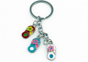 Colourful Key Chain - Slippers Design