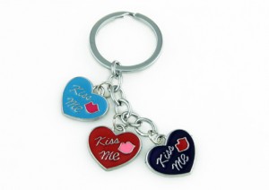 Colourful Key Chain - Heart Design