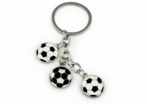 Colourful Key Chain - Soccer Design