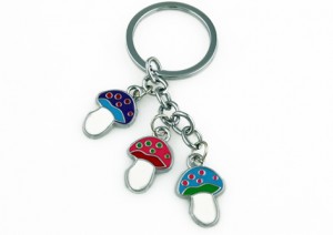 Colourful Key Chain - Mushroom Design