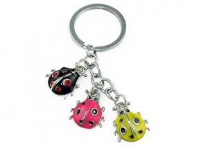 Colourful Key Chain - Lady Bug Design